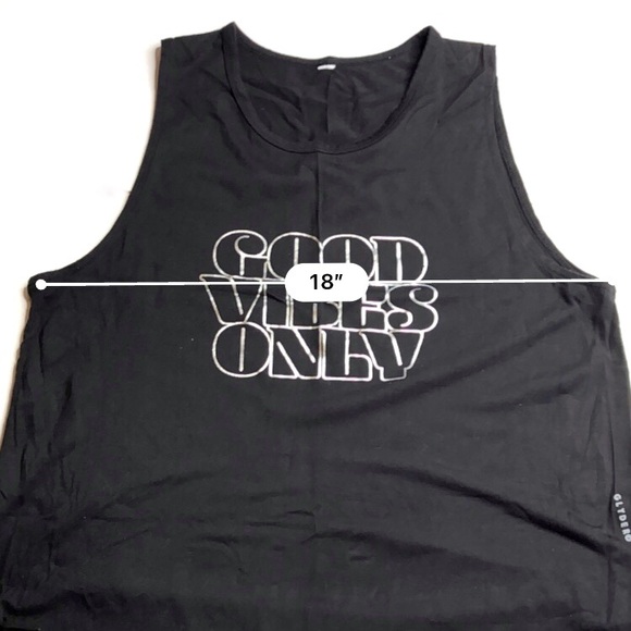 Glyder Tank Black Good Vibes Only - Picture 7 of 9